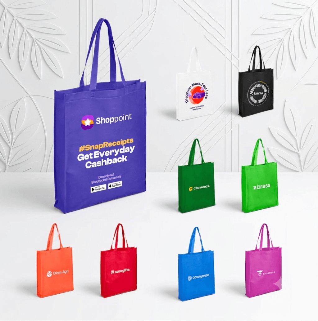 Non-woven shopper bag printed with logo – Repute Brand Nigeria