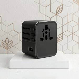 Universal travel adapter branded with logo – Repute Brand Nigeria